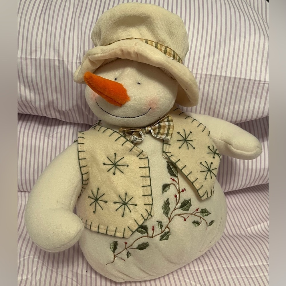 Dan Dee Collector’s Choice Plush Holiday Snowman 12”